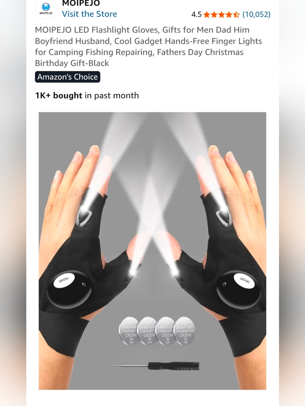 Flashlight Gloves